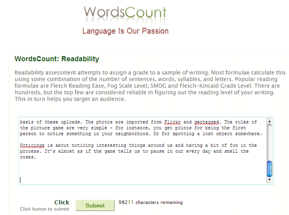 8 удобочитаемости веб-инструментов для проверки качества письма Readability07