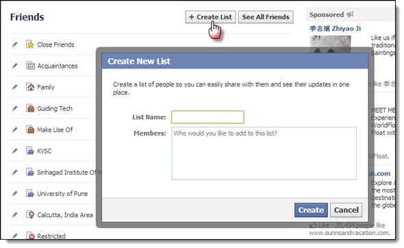 Круги, везде: оптимизируйте социальные сети с помощью списков facebook lists08