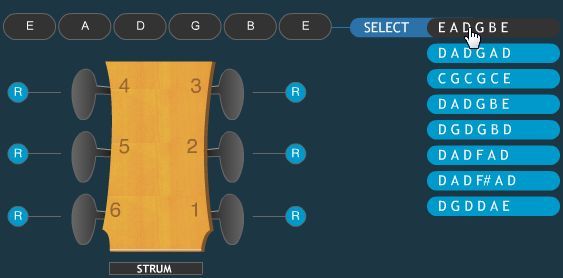 настройки гитары
