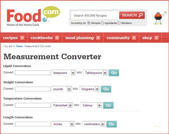 калькулятор рецептов