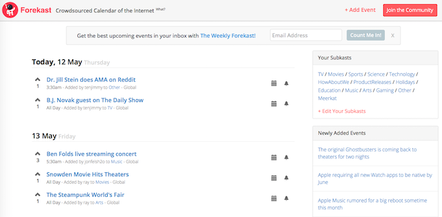 Event-Calendar приложения-Forekast-толпа