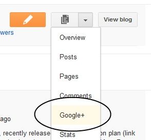 Распространение содержимого блога: лучший сервис Blogger Dropdown Google