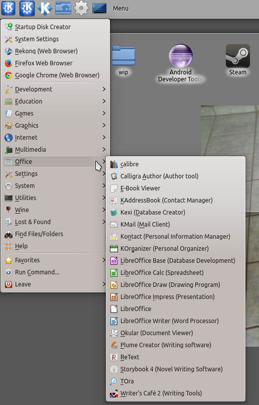 Руководство по KDE: меню запуска других виджетов Linux Desktop