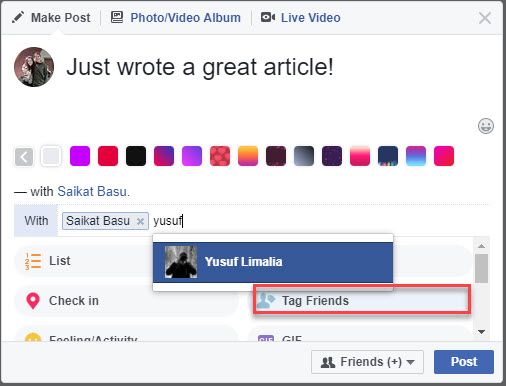 3 наиболее важных способа пометить кого-то на Facebook Facebook, кто был с вами особенность