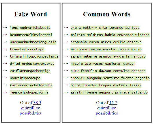 испанский-пароли