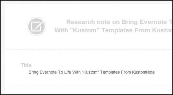 KustomNote: опыт Evernote, как никогда раньше, с пользовательскими шаблонами