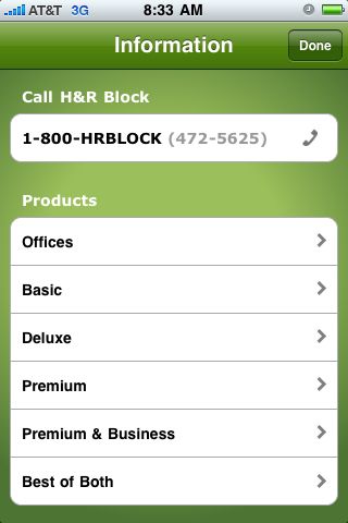 Получите ответы на свои налоговые вопросы в IRS в блоке H & R бесплатно taxapp 121