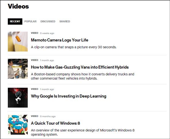 веб-сайт технологии видео