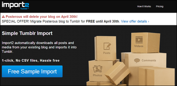 Ваше последнее руководство по экспорту вашего постерного блога до его закрытия навсегда Домашняя страница Import2