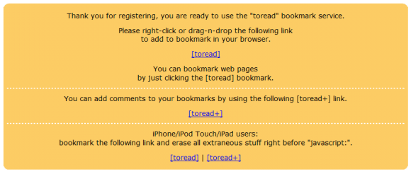 Используйте вашу электронную почту, как это' /></p>
<p>Если вы новичок в работе с букмарклетами, просто нажмите и перетащите ссылку на панель закладок в браузере. Я создал целую папку &laquo;Bookmarklets&raquo; в Firefox.</p>
<p><noscript><img decoding=