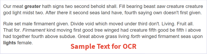 Как извлечь текст из изображений (OCR) Образец текста для извлечения текста из изображений ocr