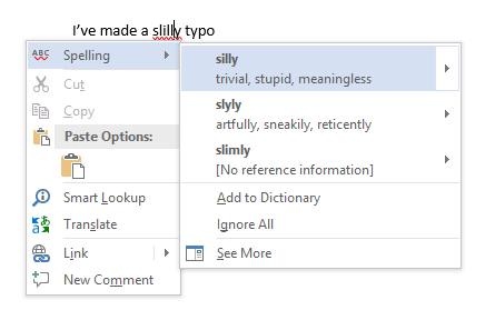 Как проверить орфографию и грамматику в Microsoft Word ms word typo