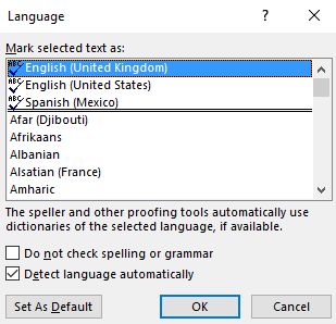 Как проверить орфографию и грамматику в языке Microsoft Word