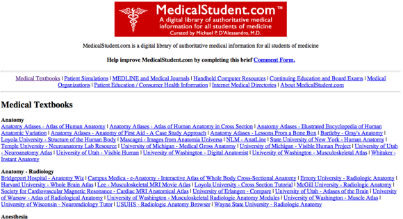 medicalstudent.com - сайт для студентов-медиков