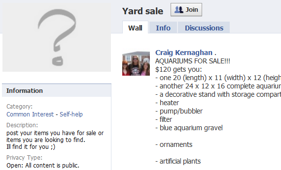 продавать вещи на фейсбуке