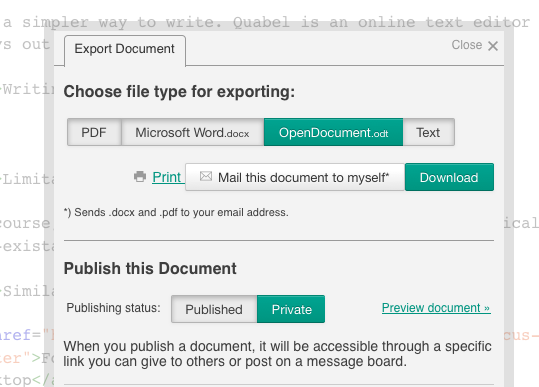 бесплатное онлайн приложение для письма