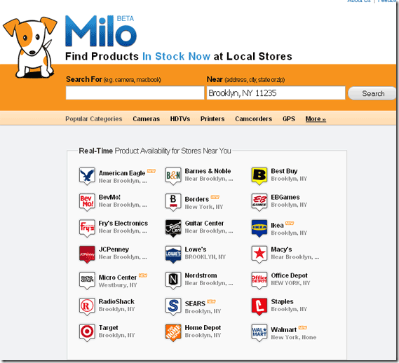 Milo - найдите самый дешевый местный магазин для предмета, который вы хотите купить milo1