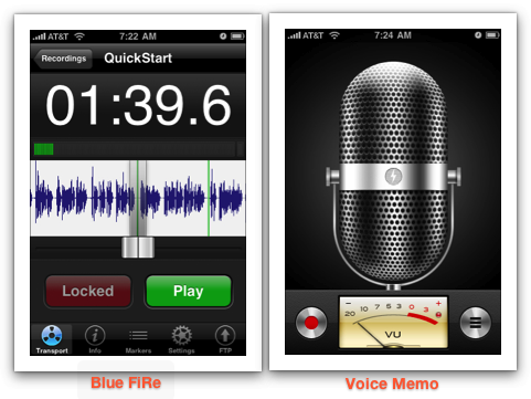 Лучший бесплатный аудио-рекордер для iPhone bfire10