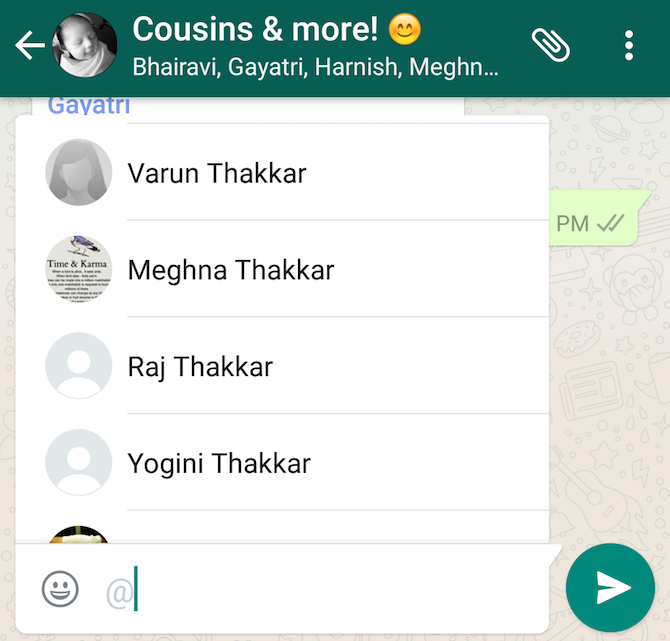 Новая функция WhatsApp - при упоминании в группах