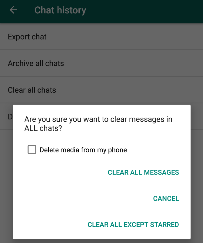 WhatsApp ясно чаты
