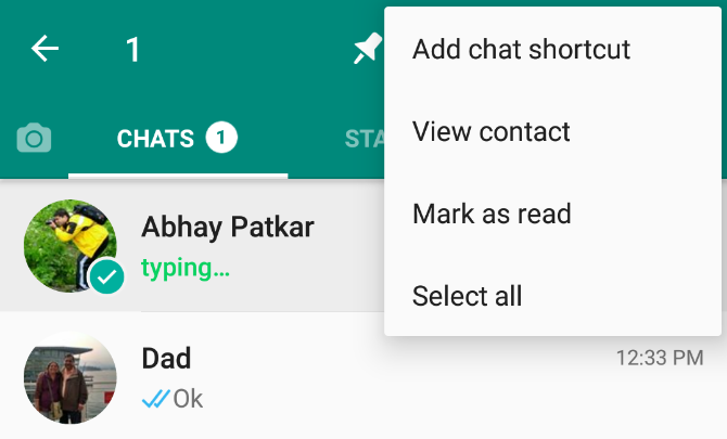 WhatsApp пометить как прочитанное