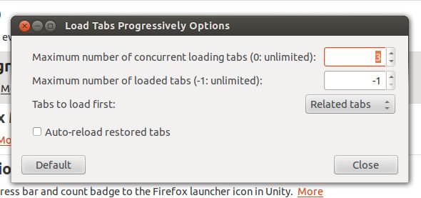 Firefox вкладка управления добавить на