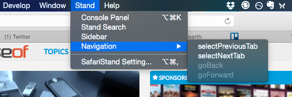 SafariStand-MenuBar