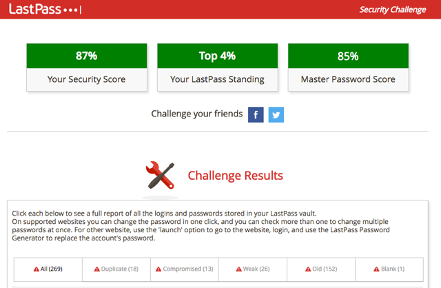 LastPass-безопасности вызов