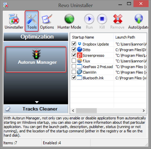 revo uninstaller удалить элементы автозагрузки
