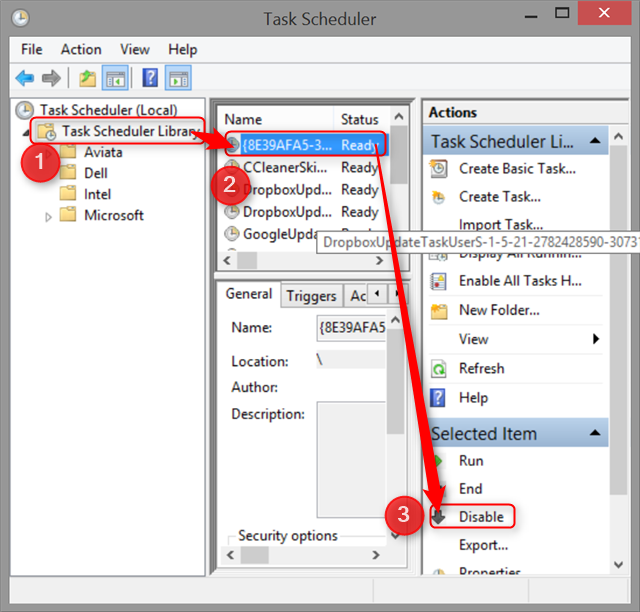 планировщик задач Windows