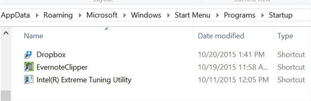 папка запуска widnows