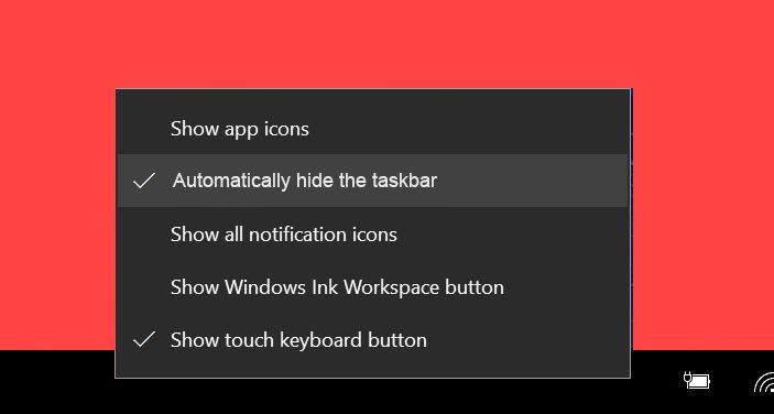 AudoHideTaskbarWindows102