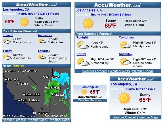 скачать виджеты погоды
