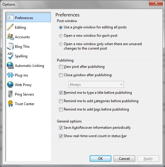 Windows Live Writer