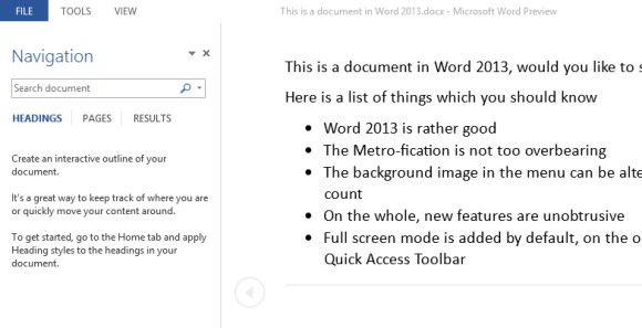 Обзор Word 2013