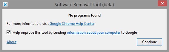 8.2 инструмент для удаления программного обеспечения Chrome