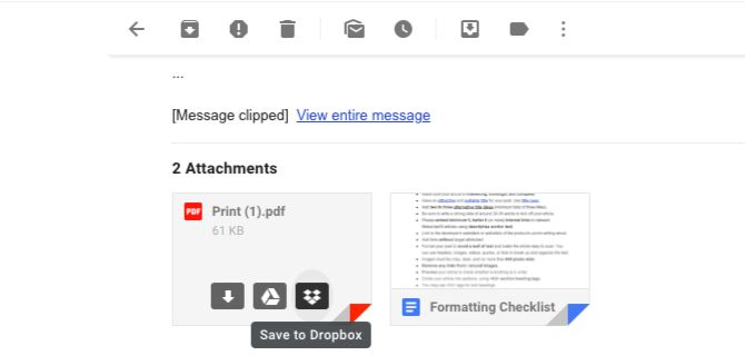 Сохраняйте вложения Gmail в Dropbox с этим расширением Chrome