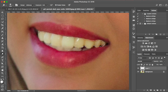 Изучите редактирование фотографий в Photoshop: ознакомьтесь с основами за 1 час, осветлите зубы