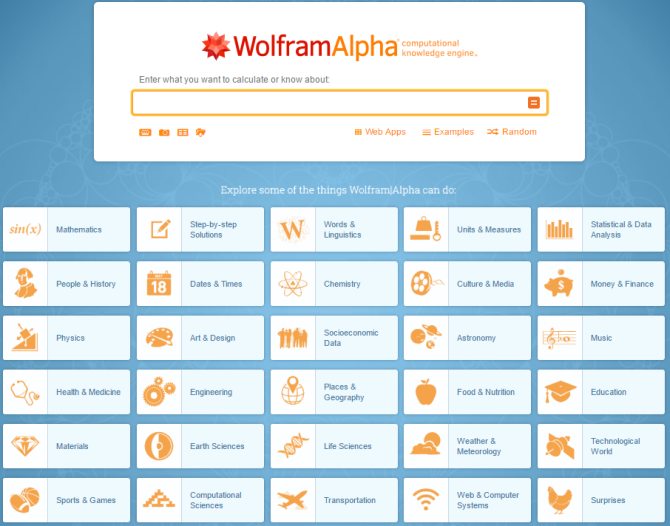 вольфрам альфа с инструментами