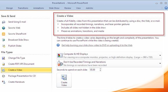 PowerPoint для видео