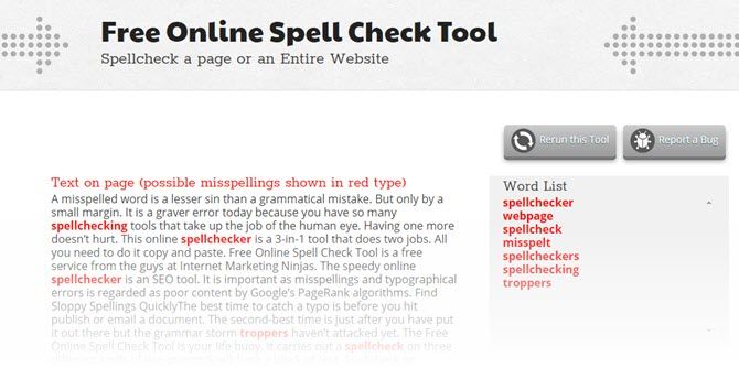 Лучший способ проверить текст и сайты на наличие орфографических ошибок Результаты SpellChecker