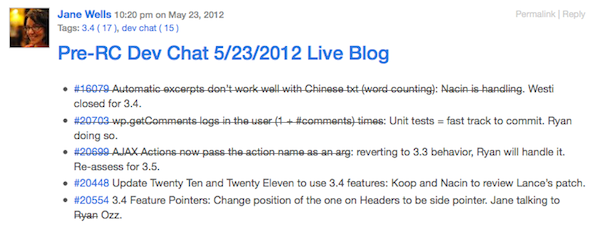 WordPress P2 тема