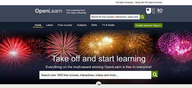 бесплатный веб-сайт открытого университета