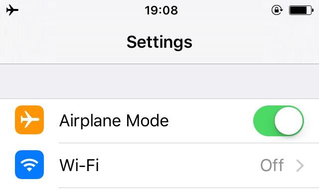 Самолет-Mode-iPhone