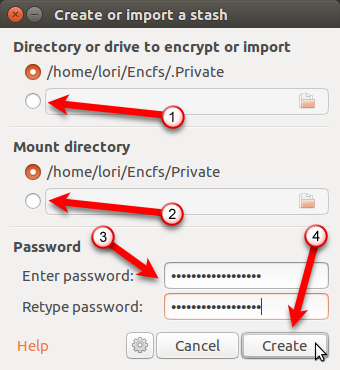 шифровать файлы и папки в Ubuntu