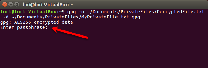 шифровать файлы и папки в Ubuntu