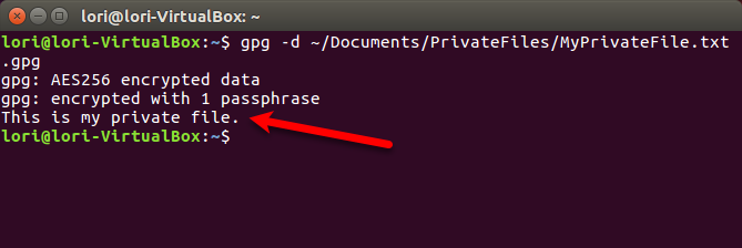 шифровать файлы и папки в Ubuntu