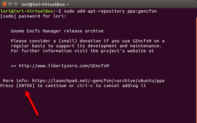 шифровать файлы и папки в Ubuntu