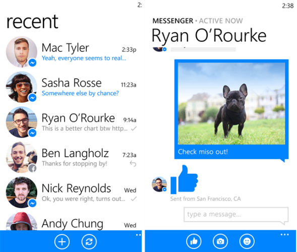 Пользователи Windows Phone теперь могут установить Facebook Messenger fbmwindowsphone3