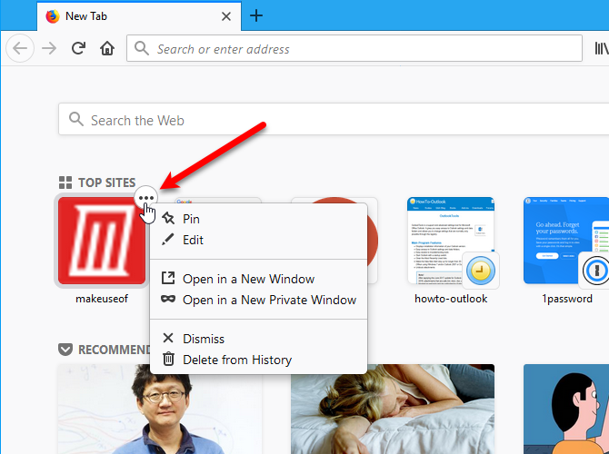 Настройте лучшие сайты Firefox